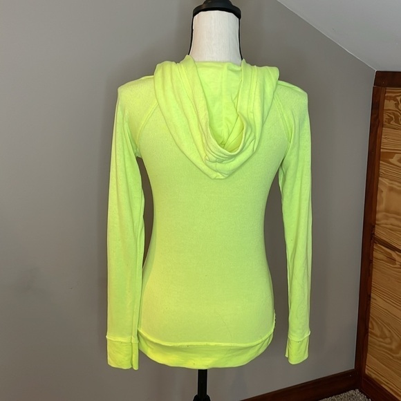 Reflex Neon Yellow California Flag Long Sleeve Hoodie Medium - Picture 3 of 10